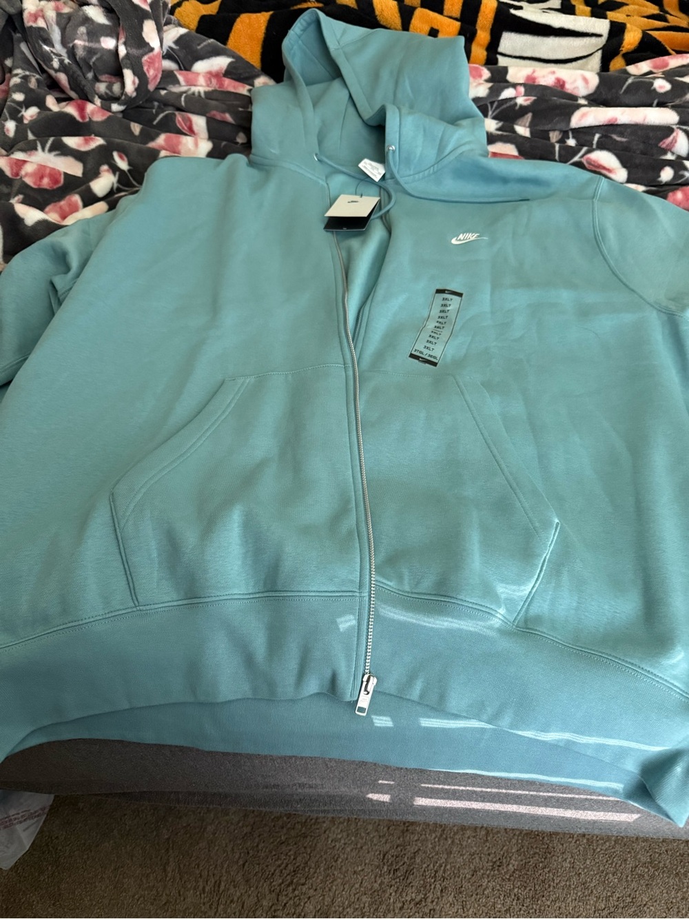 Nike Teal Full-Zip Hooded Jacket